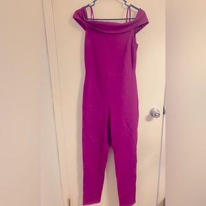 Magenta ponte jumpsuit